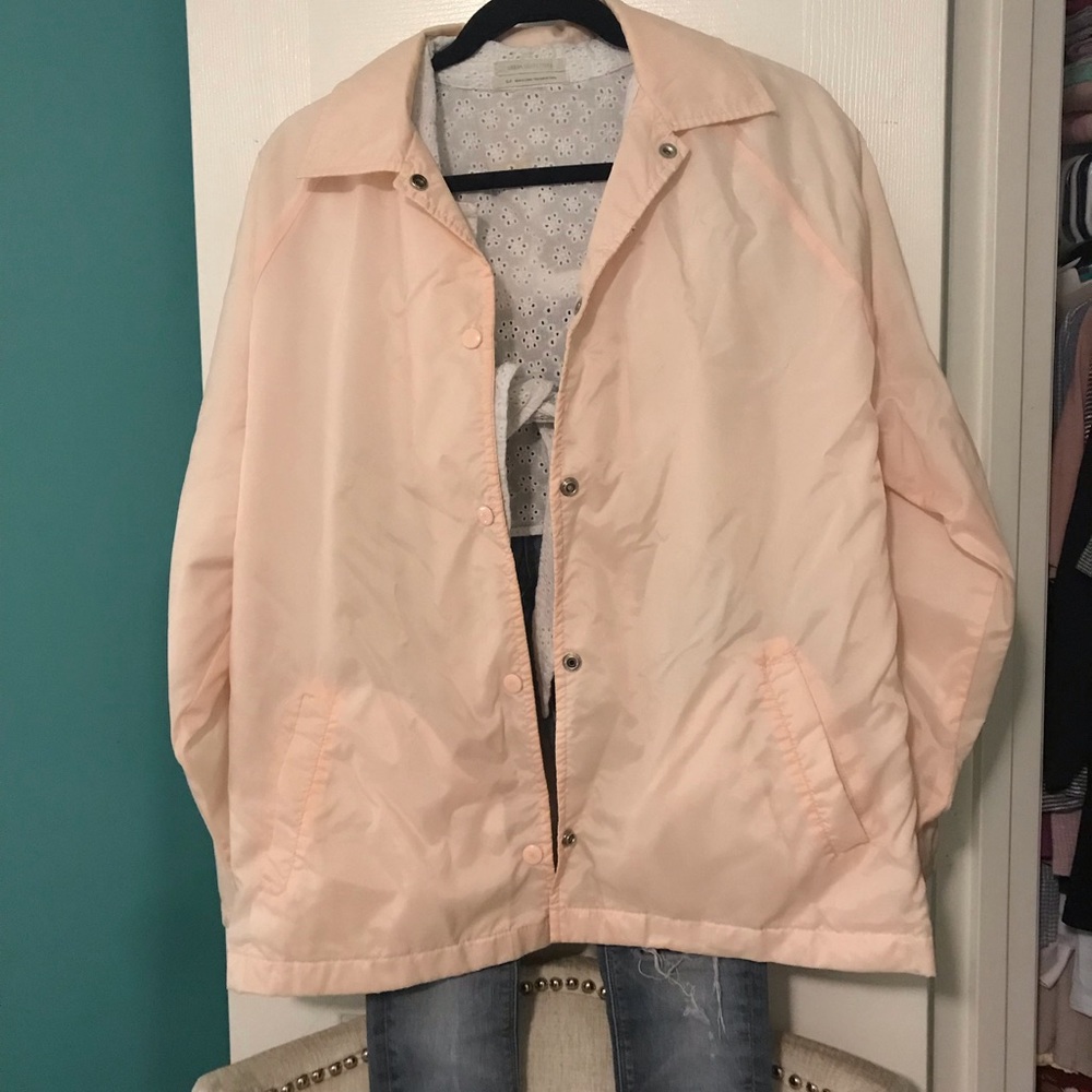 Baby pink windbreaker